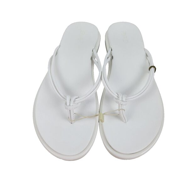 Olukai Women’s Aka Flip Flop Thong Sandals White Size 9 US MSRP $70 NEW - Picture 1 of 9